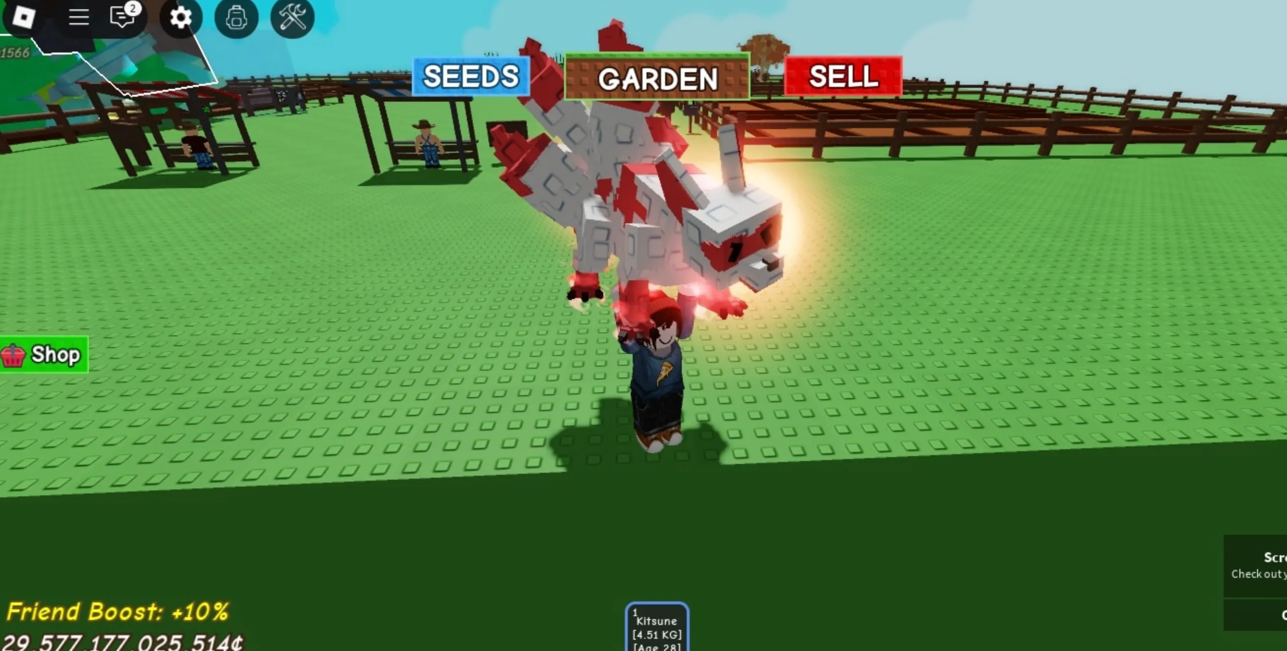 Kitsune grow a garden